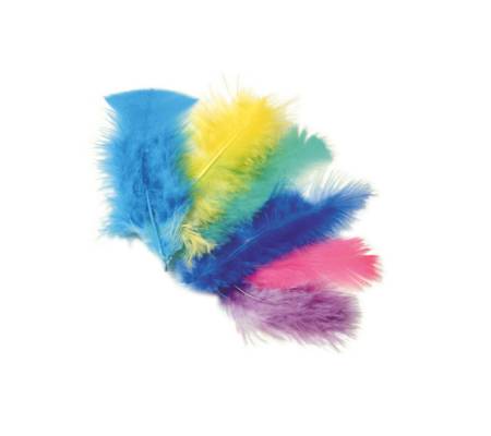 Piume colorate - 10 gr - Deco - 05756 - 86073A - DMwebShop - 2
