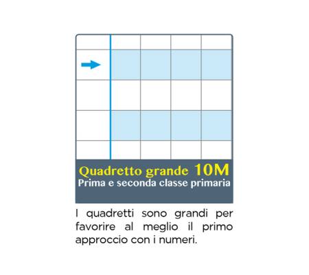 Maxiquaderno Didattico One Color - A4 - 10 mm - 100 gr - 18 + 1 fogli - conf. 6 pezzi - Blasetti - 7700 - 87351A - DMwebShop - 2