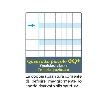 Maxiquaderno Didattico One Color - A4 - 5 mm+ - 100 gr - 18 + 1 fogli - conf. 6 pezzi - Blasetti - 7046 - 87353A - DMwebShop - 2