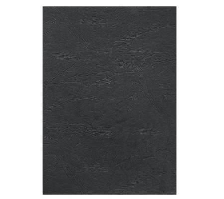 Copertine per rilegatura - A4 - cartoncino groffrato semilpelle - 240 gr - nero - conf.100 pezzi - Fellowes - 5370405 - 77511537042 - DMwebShop - 1