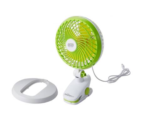 Miniventilatore a clip portatile - con cavo usb - 3 W - Ø 22 cm - 16,5 x 18,9 x 31 cm - Cfg - EV090 - 8016818110383 - DMwebShop