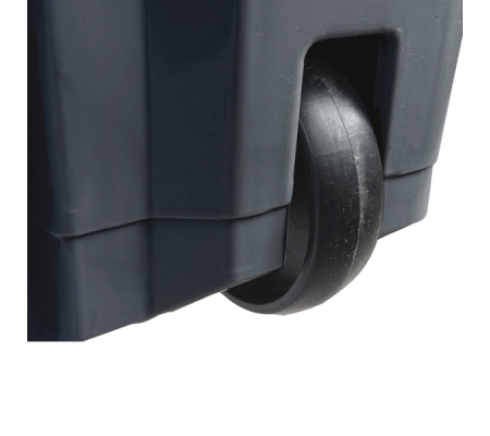 Contenitore mobile Ecoconti - a pedale - 60 lt - plastica riciclata - grigio-rosso - Medial International - 912677 - 8056324539193 - DMwebShop - 1