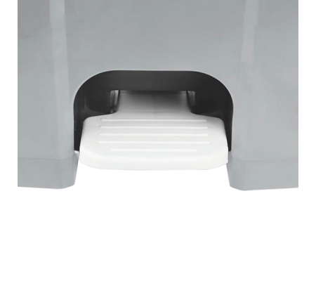 Contenitore mobile Ecoconti - a pedale - 60 lt - plastica riciclata - grigio-rosso - Medial International - 912677 - 8056324539193 - DMwebShop - 2