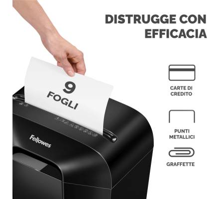 Distruggidocumenti LX 50 - a frammenti - Fellowes - 4406001 - 43859771103 - DMwebShop - 2