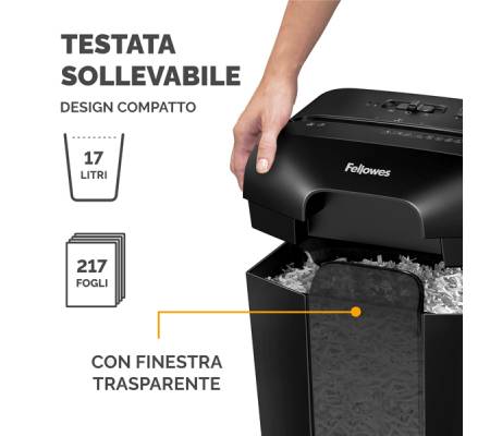 Distruggidocumenti LX 50 - a frammenti - Fellowes - 4406001 - 43859771103 - DMwebShop - 4