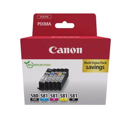 Cartuccia Originale inkjet Multipack - BK-C-M-Y - CL-581 - 0386C009 - Canon - 2103C006 - 8714574679150 - DMwebShop