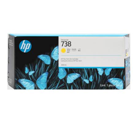 Hp originale Cartuccia DesignJet Ink 738 - giallo - 300 ml - Hp - 676M8A - 196548336180 - DMwebShop