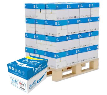 Carta bianca per stampanti multifunzione - A4 - 75 gr (non dichiarati sul rifascio) pallet da 36 scatole - 180 Risme - Paperline - MCOPA4-180 - 1