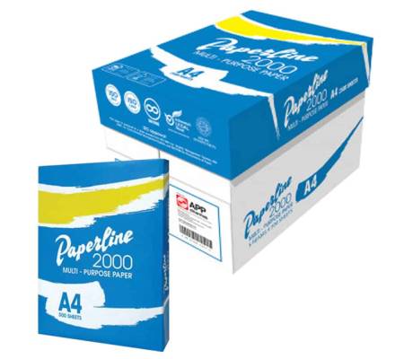 Carta bianca per stampanti multifunzione - A4 - 75 gr (non dichiarati sul rifascio) pallet da 36 scatole - 180 Risme - Paperline - MCOPA4-180 - 2