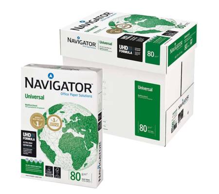 Carta bianca per stampanti multifunzione - A4 - 80 gr - scatole da 5 risme - pallet da 57 scatole - 285 Risme - Navigator - 2