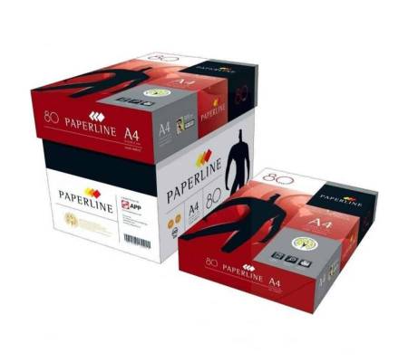 Carta bianca per stampanti multifunzione - A4 - 80 gr - scatole da 5 risme - pallet da 57 scatole - 285 Risme - Paperline - OPA4-285 - 2