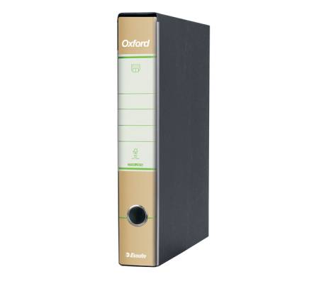 Registratore Oxford Green G84 - dorso 5 cm - protocollo 23 x 33 cm - avana - conf. 8 pezzi - Esselte - 397840501 - 8004157405017 - DMwebShop - 2