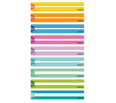 Righelli segnariga - per lettura facilitata - altezze e colori assortiti - display 36 pezzi - Arda - R17DI - 8003438032072 - DMwebShop - 1
