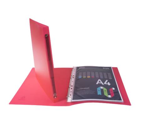 Raccoglitore foderato - PPL - 4 anelli tondi 15 mm dorso 2 cm - f.to utile 22 x 30 cm - colori assortiti - conf. 20 pezzi - Exacompta 51169E - 3130630511694 - DMwebShop - 1