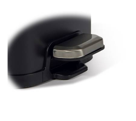 Bidone Pico - con pedale e vaschetta - 6 lt - nero satinato - Perfetto - 28161 - 8052474281616 - DMwebShop - 3