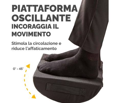 Cuscino Poggiapiedi Breyta - 10 x 45 x 30 cm - nero - Fellowes - 100119851 - 43859803088 - DMwebShop - 3