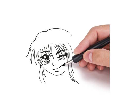 Set scrittura Manga - 1 portapennino + 5 pennini + inchiostro - Dom - 10557 - 8004957105575 - DMwebShop - 1