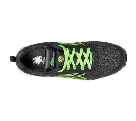 Calzatura di sicurezza Mitch Red Ego S3S ESD - numero 46 - nero-verde - U-power - RE20064-46 - 8033546086940 - DMwebShop - 3