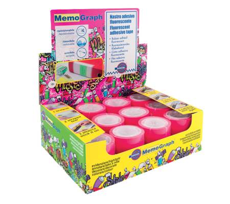 Ricarica nastro adesivo Memograph - 50 mm x 10 mt - rosa - conf. 12 pezzi - Eurocel - 021200652 - 8001814192778 - DMwebShop - 1