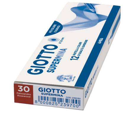 Pastello Supermina - mina 3,8 mm - palissandro 30 - conf. 12 pezzi - Giotto - 23903000 - 8000825237300 - DMwebShop - 1
