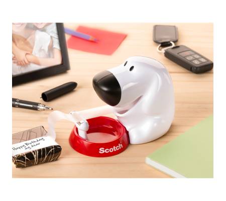 Dispenser Fido - 1 rotolo Magic 810 1,9 cm x 7,5 mt - incluso - bianco-nero - Scotch - 7100042621 - 4046719743193 - DMwebShop - 1
