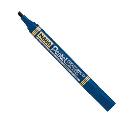 Marcatore permanente N860 - punta scalpello - astuccio 4 colori assortiti - Amiko - Pentel - 0100862 - 8006935008625 - DMwebShop - 2