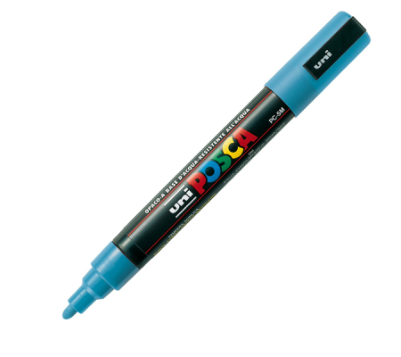 Marcatore Uni Posca PC5M - punta media 1,8 - 2,5 mm - colori assortiti - expo 60 pezzi - Uni Mitsubishi - M PC5M 5D - 4902778123928 - DMwebShop - 2