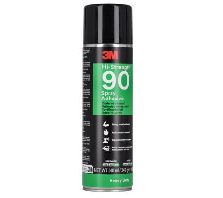 Adesivo spray 90 - presa rapida - 500 ml - conf. 12 pezzi - 3M - 66400. - 5900422098553 - DMwebShop - 1