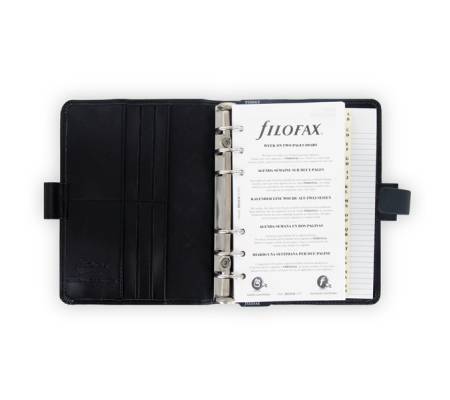 Organiser Metropol Personal - similpelle - nero - 18,8 x 13,5 x 3,8mm - Filofax - L026902 - 5015142237219 - DMwebShop - 1