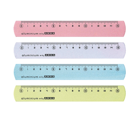 Righelli Frost Color - 15 cm - colori assortiti - barattolo 24 pezzi - Arda - 17815COLBARP - 8003438024251 - DMwebShop - 1