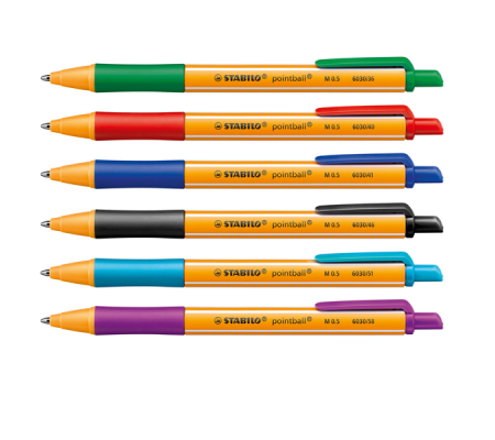 Penna Pointball - colori assortiti - expo 32 pezzi - Stabilo - 6030/32-1 - 4006381516150 - DMwebShop - 1