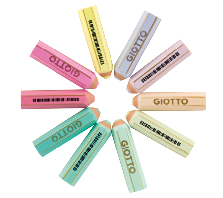 Happy Gomma Pastel - colori assortiti pastello - Giotto - 234000 - 87324A - DMwebShop - 1