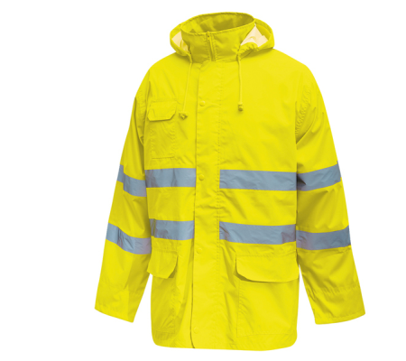 Completo antipioggia alta visibilita' Cover - taglia L - giallo fluo - U-power - HL168YF-L - DMwebShop - 1