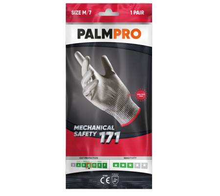 Guanti mechanical Safety Palmpro 171 - taglia L - grigio - Icoguanti - DYNX171-L(8) - DYNX171/L(8) - 8005830008075 - DMwebShop - 1