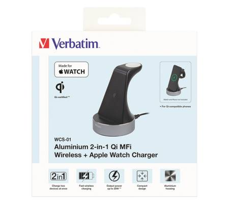 - Supporto di ricarica wireless 2-in-1 - Verbatim - 49555 - 23942495550 - DMwebShop - 1
