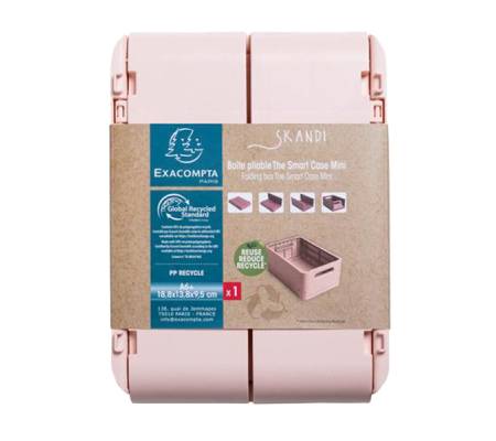 Scatola pieghevole The Smart Case mini Skandi - 18,8 x 13,8 x 9,5 cm - nude - Exacompta - 27031D - 9002493270312 - DMwebShop - 1