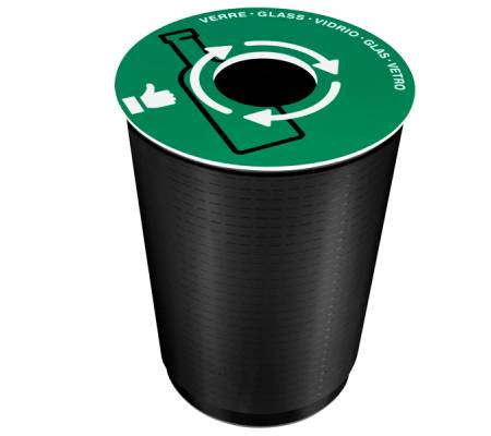 Coperchio raccolta vetro - per cestino 133R - Ø 38 cm - PVC - verde - Cep - 1009330031 - 3462159018577 - DMwebShop - 1