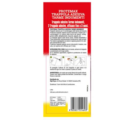 Trappola adesiva per tarme in indumenti - blister 2 pezzi - Protemax - PROTE349 - 8005831014693 - DMwebShop - 1