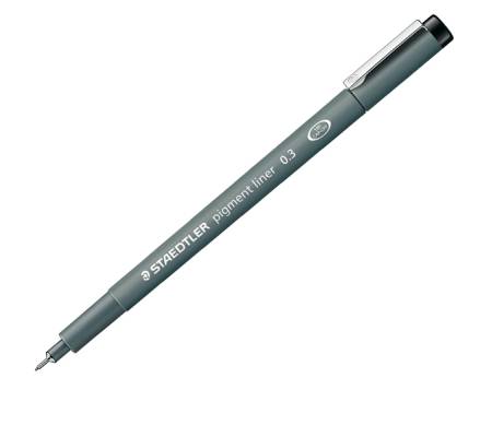 Pennarello Pigment Liner 308 - nero - 0,3 mm - conf. 10 pezzi - Staedtler - 308 03-9 - 4007817330418 - DMwebShop - 1