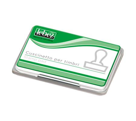 Cuscinetto per timbri - 12,5 x 8,5 cm - nero - Lebez - 1481-NE - 8007509148150 - DMwebShop - 1