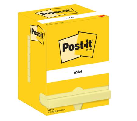 Blocco foglietti - giallo Canary - 76 x 102 mm - 100 fogli - conf. 12 pezzi - Post-it - 7100290168 - 3134375014205 - DMwebShop - 1