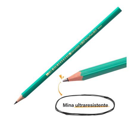 Matita in resina Ecolutions Evolution Graphite 650 - gradazione HB - conf. 12 pezzi - Bic - 8803112 - 3270220004608 - DMwebShop - 1