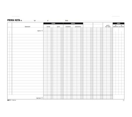 Blocco prima nota cassa-banca - 50-50 fogli autoricalcanti - 22 x 30 cm - Edipro - E5350 - 8023328535001 - DMwebShop - 1