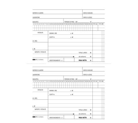 Blocco retribuzioni domestici - 24 x 15 cm - 25 fogli 3 copie autoricalcanti - Edipro - E5744A - 8023328574413 - DMwebShop - 1