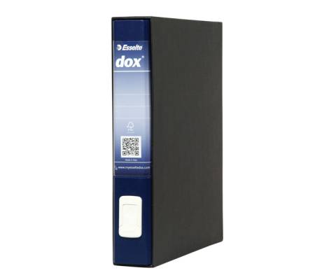 Registratore 4 - dorso 5 cm - commerciale - 23 x 29,7 cm - blu - Esselte - Dox - D26404 - 80043898 - DMwebShop - 1