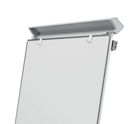 Lavagna portablocco Classic con ruote - 100 x 67,5 cm - bianco - Nobo - 1902386 - 5028252250177 - DMwebShop - 3