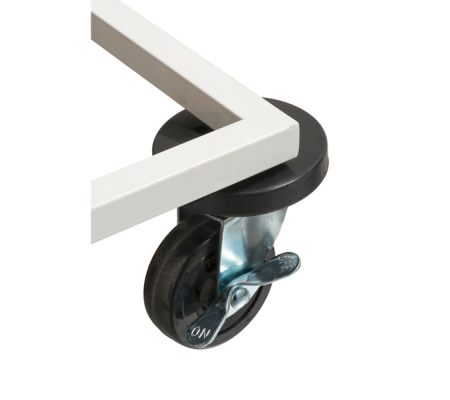 Carrello mobile Triflux - 83,3 x 36 x 90 cm - con ruote - 3 portasacco da 100 lt - ciascuno - acciaio - Medial International - 108010 - 33433773359 - DMwebShop - 1
