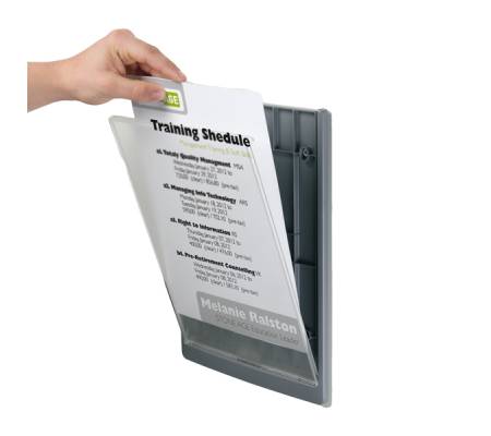 Targa per porte-pareti Click Sign - 21 x 14,9 cm - A5 - Durable - 4866-37 - 4005546405483 - DMwebShop - 1