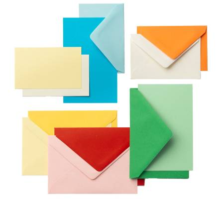 Scatola 100 cartoncini - 200 gr + 100 buste 90 gr - arcobaleno - formato 4 - Favini - A57X151 - 8007057745405 - DMwebShop - 1