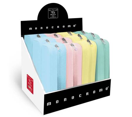 Bustina Monocromo - 80 x 200 x 60 mm - silicone soft touch - colori assortiti pastel - conf. 12 pezzi - Pigna - 022990300 - 8005235166547 - DMwebShop - 1